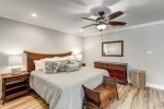 High Tide Hacienda`s primary bedroom with king bed